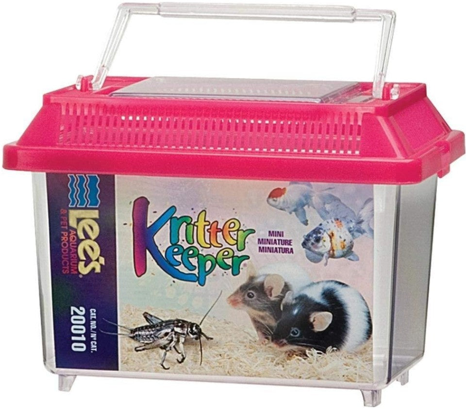 Lees Kritter Keeper with Lid - Mini - 7.13"L x 4.38"W x 5.5"H-