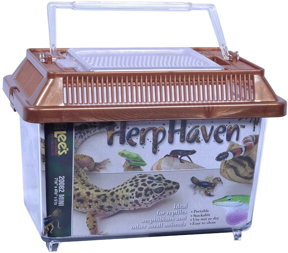 Lees HerpHaven Terrarium - Rectangular - Mini - 7.1"L x 4.4"W x 5.5"H-