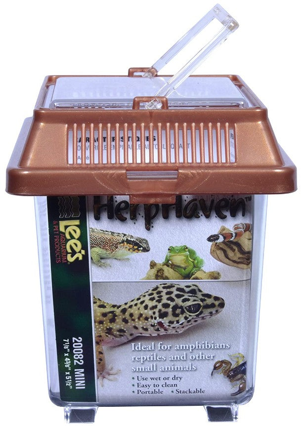 Lees HerpHaven Terrarium - Rectangular - Mini - 7.1"L x 4.4"W x 5.5"H-