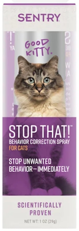 Sentry Stop That! Behavior Correction Spray for Cats - 1 oz-