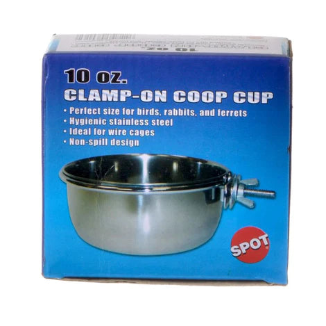 Spot Clamp On Coop Cup Stainless Steel-10 oz-