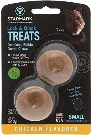 Starmark Lock and Block Treats Chicken Flavor Small - 1 count-