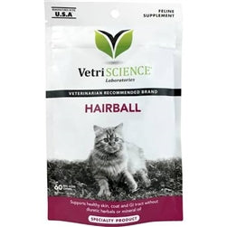 Vetri-Science Cat Hairball Digestive Support 60Ct-