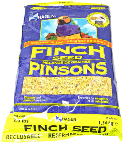 Hagen Finch Seed Vitamin and Mineral Enriched-3 lb-