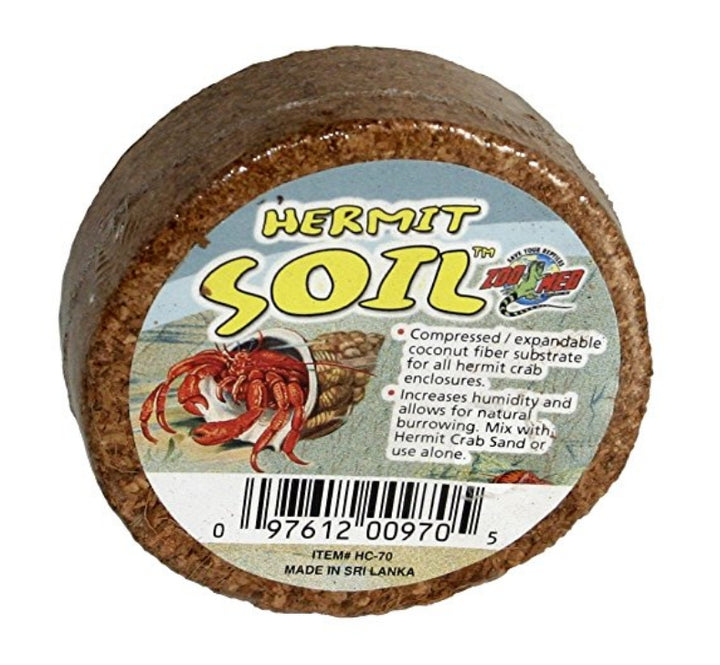 Zoo Med Hermit Crab Soil Compressed Coconut Fiber - 16 count-