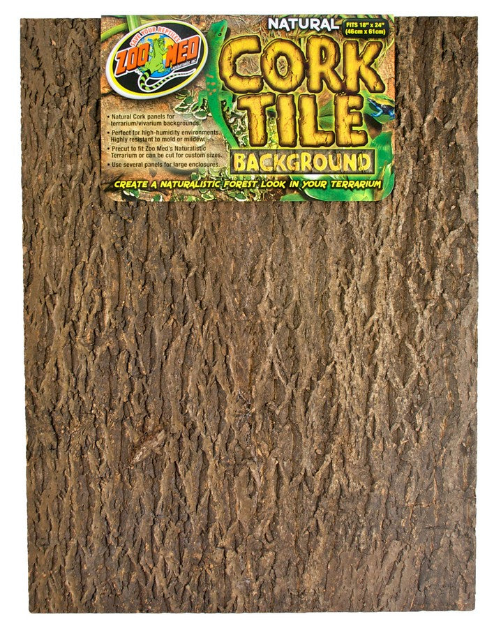 Zoo Med Natural Cork Tile Terrarium Background - X-Large (24" Long x 18" Wide)-