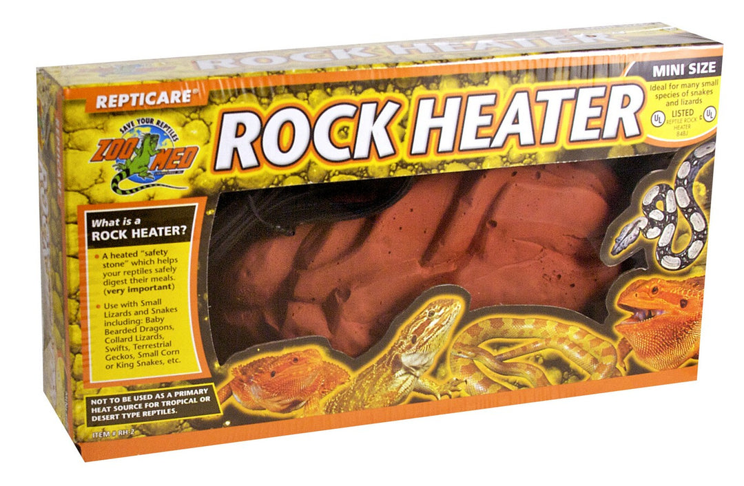 Zoo Med ReptiCare Rock Heater - Mini - 6" Long x 3.5" Wide (1-5 Gallons)-