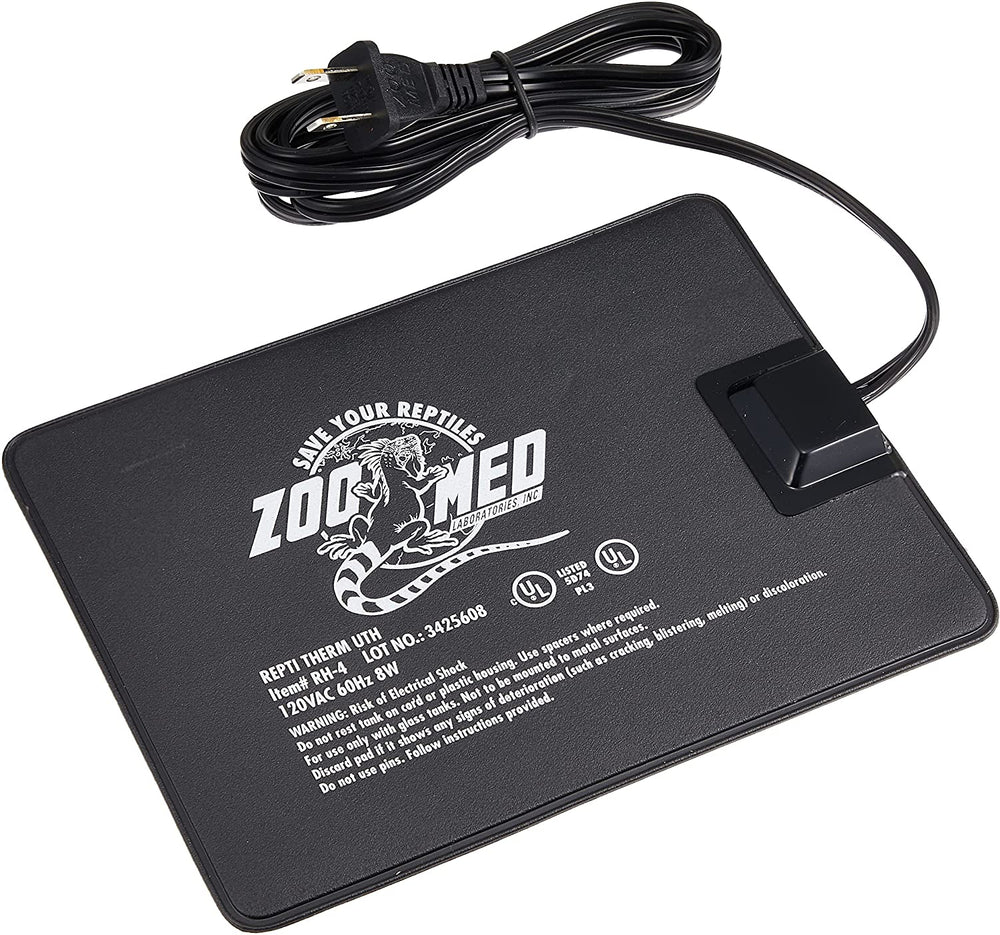 Zoo Med Repti Therm Under Tank Reptile Heater - 8 Watts - 8" Long x 6" Wide (10-20 Gallons)-