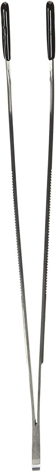 Zoo Med Angled Stainless Steel Feeding Tongs - 1 Pack - (10" Long)-