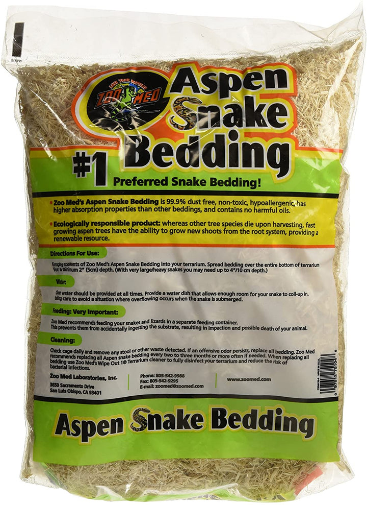 Zoo Med Aspen Snake Bedding - 4 Quarts-