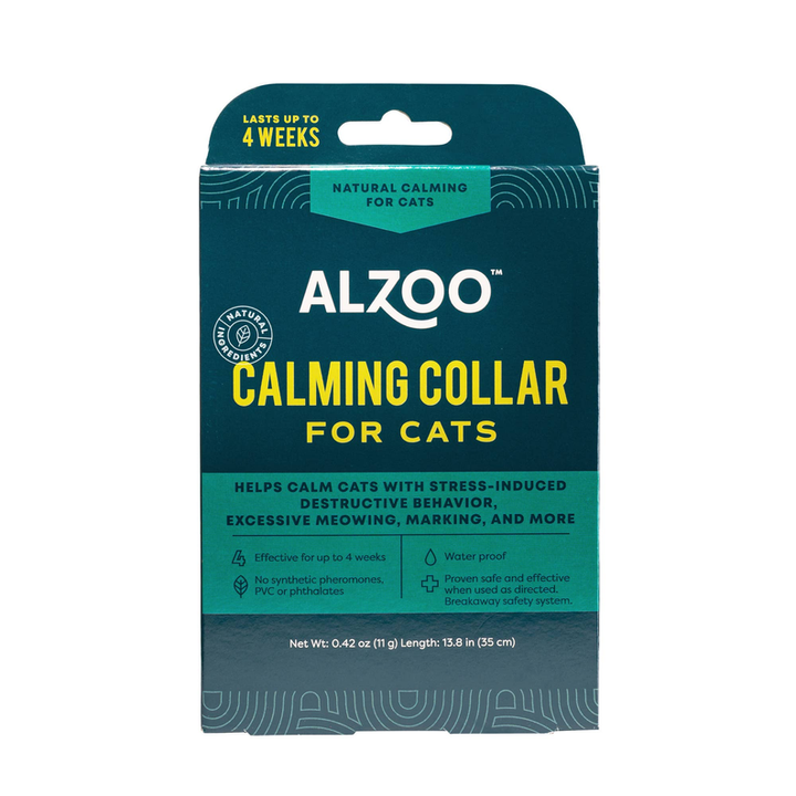 ALZOO Plant-Based Calming Collar for Cats 0.42 oz-1-1 lb-