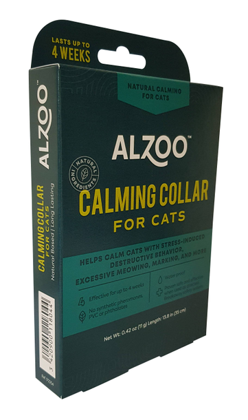 ALZOO Plant-Based Calming Collar for Cats 0.42 oz-1-1 lb-