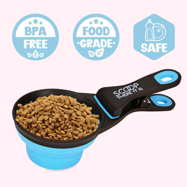 "Scoop There It Is!" Blue Dog Food Scooper-1-